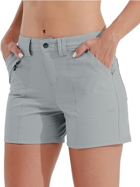 Willit Women’s Light Gray Performance Golf/Hiking Shorts Size 6